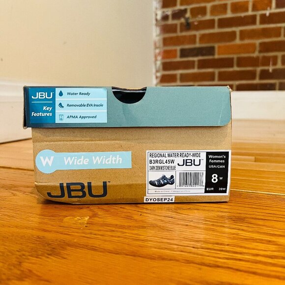 JBU Women's Regional Water Ready Oxford Flat Size 8 New With Box - Picture 2 of 16